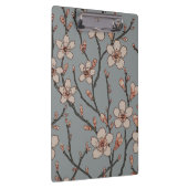 甘いエレガントピンクの花のさくらんぼ模様 クリップボード (右)