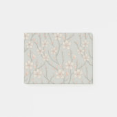 甘いエレガントピンクの花のさくらんぼ模様 ポストイット (正面)