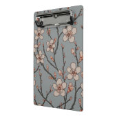 甘いエレガントピンクの花のさくらんぼ模様 ミニクリップボード (アングル2)