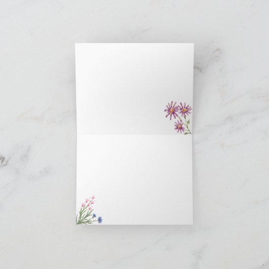 甘いエレガントフローラありがとう サンキューカード (内部)