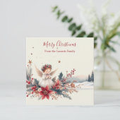 甘いエンジェルクリスマスウォーターカラー画像 シーズンカード (スタンド正面)