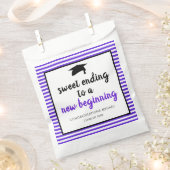 甘いエンディングで新しい卒業期が紫 フェイバーバッグ (クリップ留めされた状態)