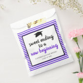 甘いエンディングで新しい卒業期が紫 フェイバーバッグ (封をした状態)