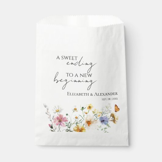 甘いエンディングの新しい始まり |ワイルドフラワー結婚ズ フェイバーバッグ (正面)