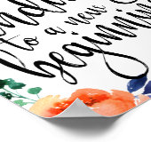 甘いエンディング8x10フローラ水の色の好意サイン ポスター (角)