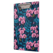 甘いエンドウ豆と（昆虫）マルハナバチ、ピンクとブルー クリップボード (左)