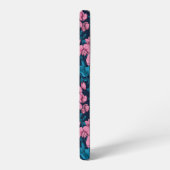 甘いエンドウ豆と（昆虫）マルハナバチ、ピンクとブルー SAMSUNG GALAXYケース (左側面)