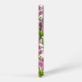 甘いエンドウ豆と（昆虫）マルハナバチ、ピンク、緑と白 SAMSUNG GALAXYケース (右側面)