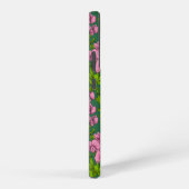 甘いエンドウ豆と（昆虫）マルハナバチ、緑とピンク SAMSUNG GALAXYケース (右側面)