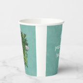 甘いエンドウ豆エスニックガーデンをテーマにしたベビーシャワー 紙コップ (左)