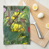 甘いエンドウ キッチンタオル (四つ折り)