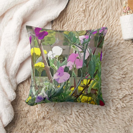 甘いエンドウ クッション (ブランケット)