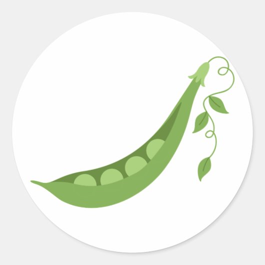 甘いエンドウ ラウンドシール (正面)