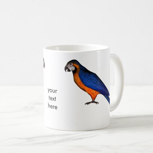 甘いオウム コーヒーマグカップ (正面右)