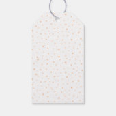 甘いオレンジ色のタイガーキッドの誕生祝い ギフトタグ (裏面)