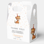 甘いオレンジ色のタイガーキッドの誕生祝い フェイバーボックス (オープン)