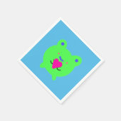 甘いカエルハート スタンダードカクテルナプキン (角)