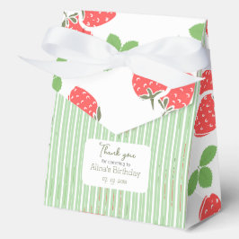 甘いカスタムカラフルイチゴストライプグリーン フェイバーボックス