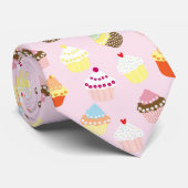 甘いカップケカラフルーキパターン ネクタイ (ロール)