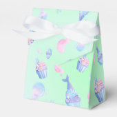 甘いカップケーキとマーメイドハッピーバースデーガール フェイバーボックス (正面サイド)