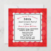 甘いカップケーキのおもしろいな第50金記念日 招待状 (裏面)