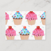 甘いカップケーキジェンダーのリビールブックリクエスト エンクロージャーカード (裏面)