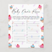 甘いカップケーキジェンダーリビールゲームベビー名 (正面)