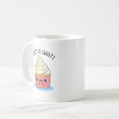 甘いカップケーキパおもしろいンね コーヒーマグカップ (正面左)
