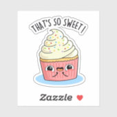 甘いカップケーキパおもしろいンね シール (シート)