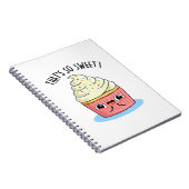 甘いカップケーキパおもしろいンね ノートブック (右側)