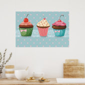甘いカップケーキポスター ポスター (キッチン)