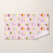 甘いカップケーキ入りバスタオルセット バスタオルセット (ハンドタオル)