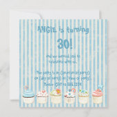 甘いカップケーキ-パーティーだ! バイ招待状 招待状 (裏面)