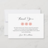 甘いカボチャの赤ちゃんシャワー サンキューカード (正面)