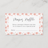 甘いカボチャ赤ちゃんシャワーおむつラッフル エンクロージャーカード (正面)