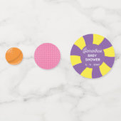 甘いカラフルおもしろいキャンディテーマベビーシャワー コンフェッティ (正面)