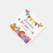 甘いカラフルおもしろいキャンディテーマベビーシャワー スタンダードカクテルナプキン (角)