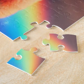 甘いカラフルふわふわかわいいアルパカ ジグソーパズル (側面)