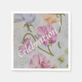 甘いカラフルエンドウ スタンダードカクテルナプキン (正面)