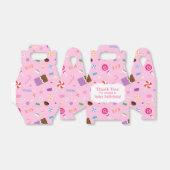 甘いカラフルキャンディピンクパターンパーティーの好意ボックス フェイバーボックス (折り畳みなし)