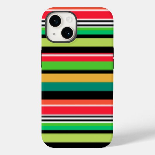 甘いカラフルストライプ Case-Mate iPhoneケース (裏面)