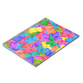 甘いカラフルゼリーのクマ、グミのキャンディー。船乗り ノートブック (左側)