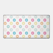 甘いカラフルドーナツパターン デスクマット (正面)