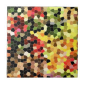 甘いカラフルハニカムパターンモザイク タイル (正面)