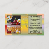 甘いカラフルベーカリーデザートフォト 名刺 (裏面)