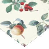 甘いカラフル植物性ヴィンテージフルーツonホワイト テーブルクロス (アングル)