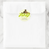 甘いカラフル鳥 ラウンドシール (バッグ)