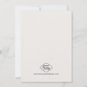 甘いカンガルーの花のベビーシャワーの招待状 招待状 (裏面)