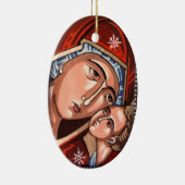 甘いキスのクリスマスのオーナメントのヴァージン セラミックオーナメント (右)