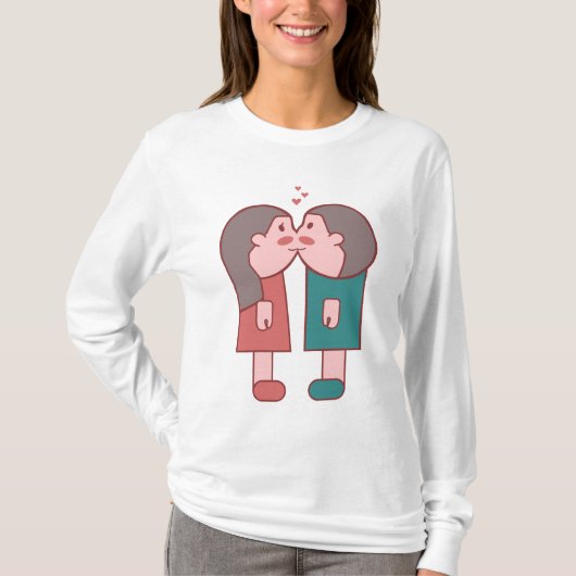💑💕甘いキス：バレンタインデー💕💑 Tシャツ (正面)